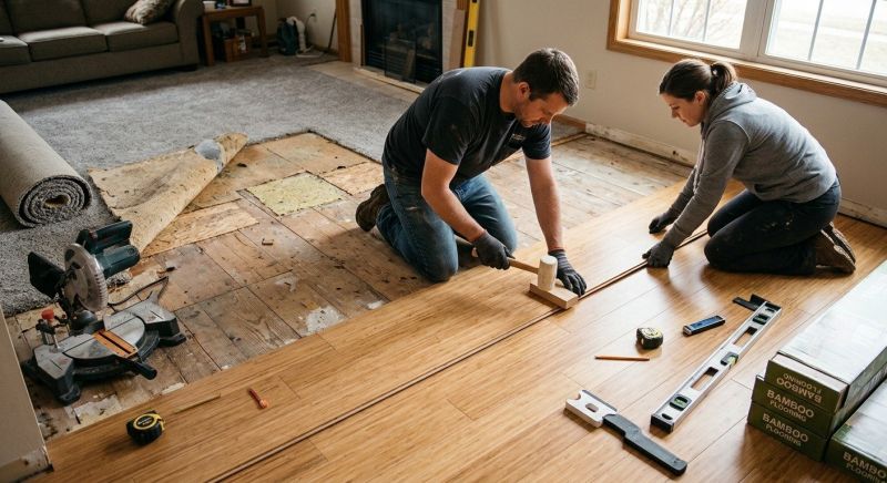 Bamboo Flooring Installation in Glen Burnie, MD