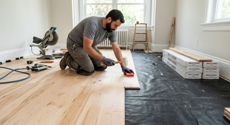 Birch Floor Installation in Glen Burnie, MD