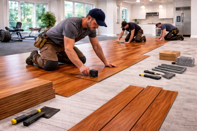Cherry Floor Installation in Ashton, MD