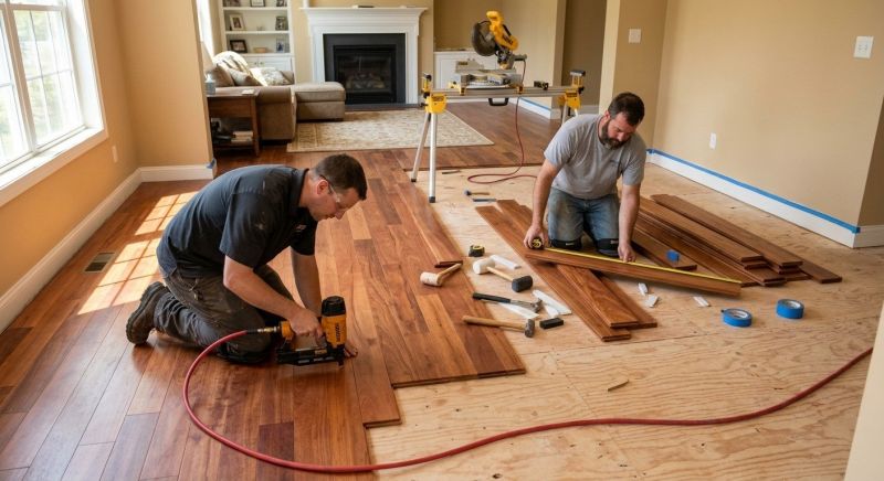 Cherry Floor Installation in Glen Burnie, MD