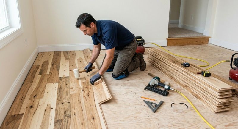 Hickory Floor Installation in Glen Burnie, MD
