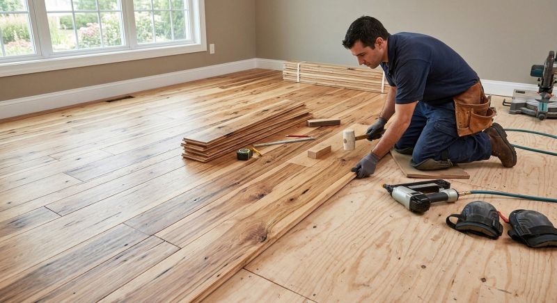 Hickory Floor Installation in Glen Burnie, MD