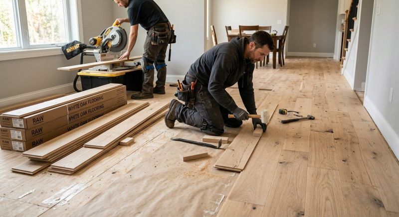 Oak Floor Installation in Hydes, MD