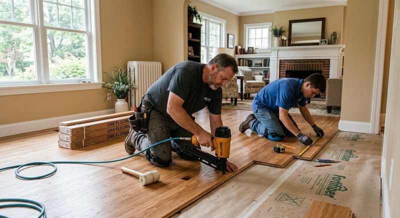 Oak Floor Installation in Phoenix, MD