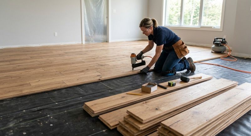 Wide Plank Floor Installation in Glen Burnie, MD