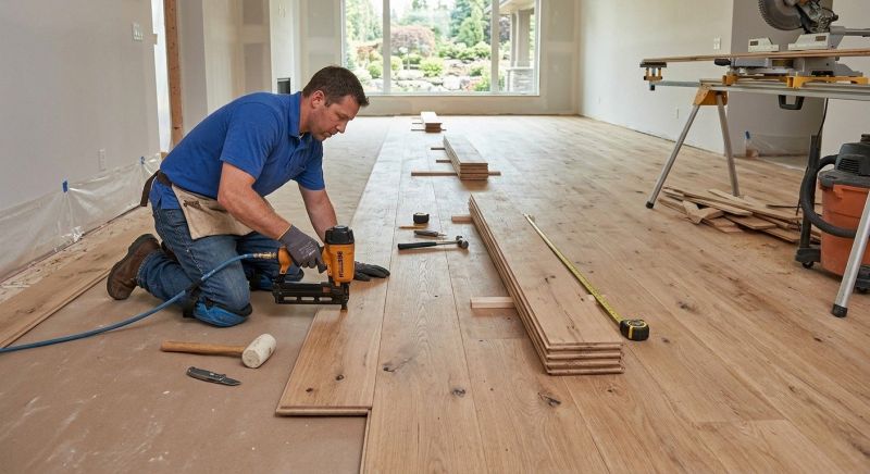 Wide Plank Floor Installation in Glen Burnie, MD