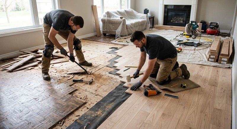 Wood Floor Replacement in Hanover, MD