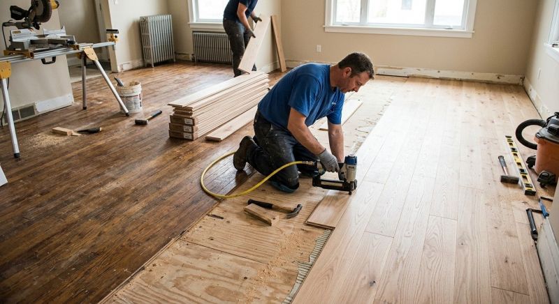 Wood Floor Replacement in Hydes, MD